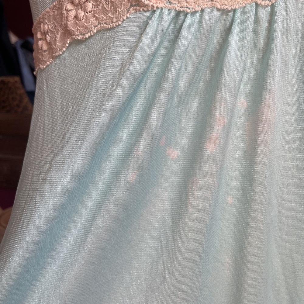 Vintage 60s Blue Kayser Nightgown Housedress - image 5